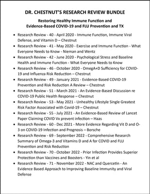 Restoring Healthy Immune Function and Evidence-Based COVID-19 and FLU Prevention and TX