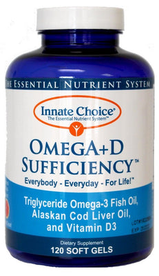 OmegA+D Sufficiency™ - High Potency Gelcaps - CASE of 6